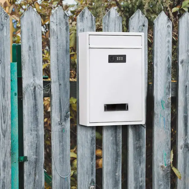 Metal Mailbox Levélszekrény Kódolt Zárral 3 Számjegyű Kombinált Jelszó