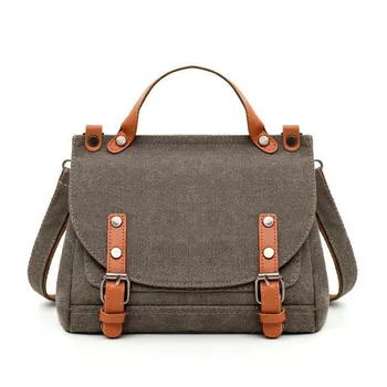 

Women's Canvas Tote Bags Solid Color Retro Handbags Leisure Shopping Party Shoulder Messenger Bag Casual Purse Crossbody Bag Sac