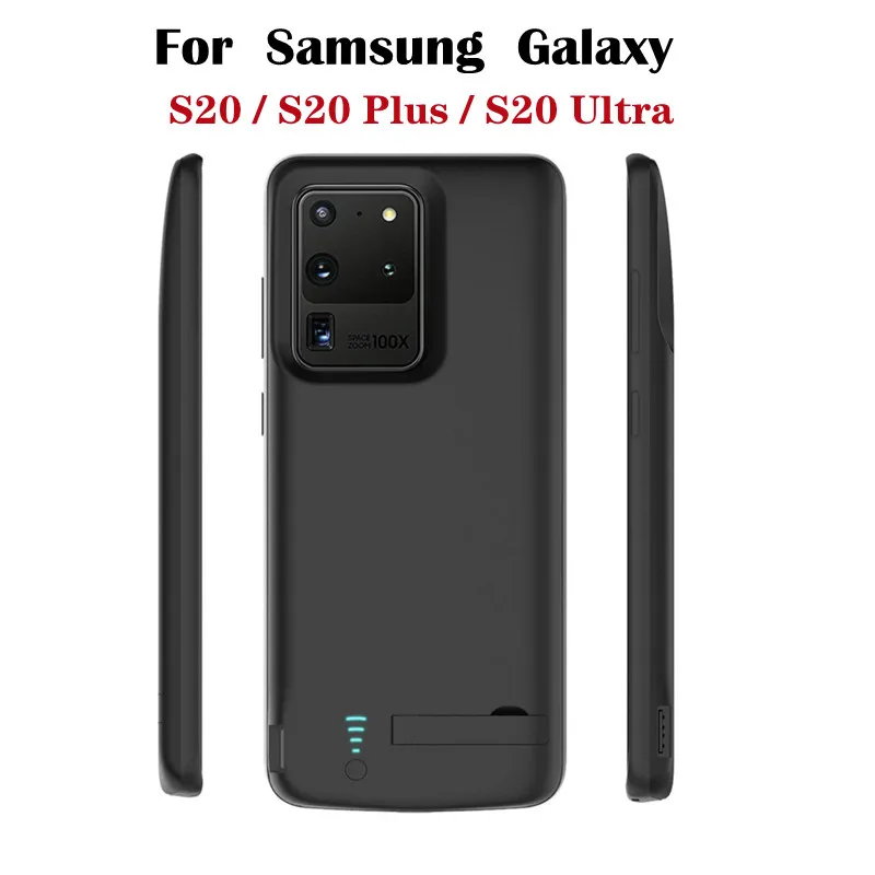 Power Bank зарядное устройство чехол для Samsung Galaxy S20 плюс портативное умное Ультра