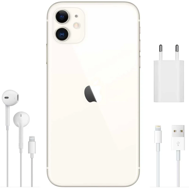 Смартфон Apple iPhone 11 MWM82RU/A 256Gb белый 3G 4G 1Sim 6.1" IPS 828x1792 iOS 13 12Mpix 802.11ax N