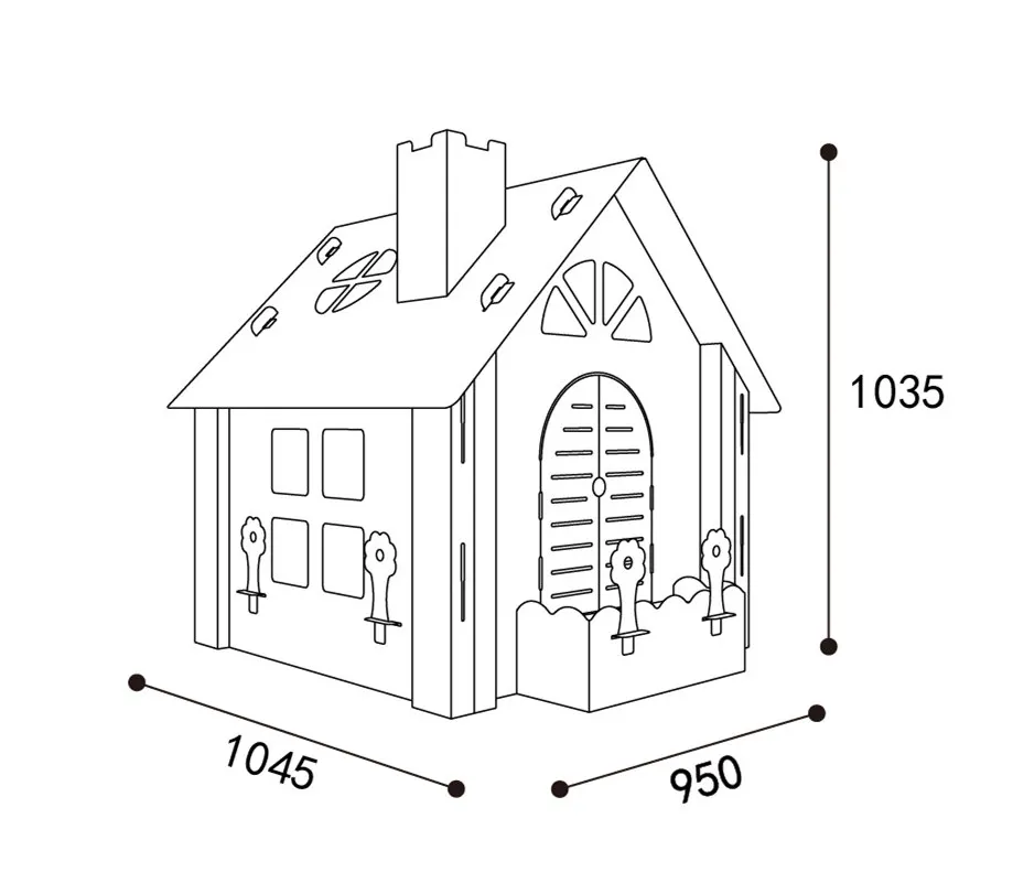 [Funny] Kids Tent DIY Graffiti drawing Paper castle tent Paper palace Children Indoor Outdoor game tent Room House baby gift 4