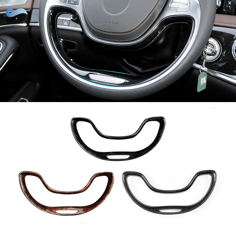 

Молдинги для салона автомобиля Mercedes Benz S Class S400 S320 S350 2014 2015 2016 2017, чехол на рулевое колесо, защитная отделка