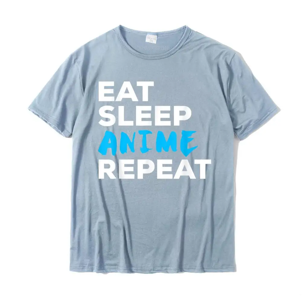 Men T-shirts Design Gift Tops Shirt 100% Cotton Fabric Round Neck Short Sleeve Normal T Shirt Summer/Autumn Top Quality Funny Eat Sleep Anime Repeat T-Shirt Gift__MZ16208 light