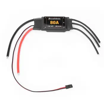 

LeadingStar 2-6S ESC 80A Brushless ESC 80A ESC Speed controller for RC Airplane Helicopter RC FPV Quadcopter