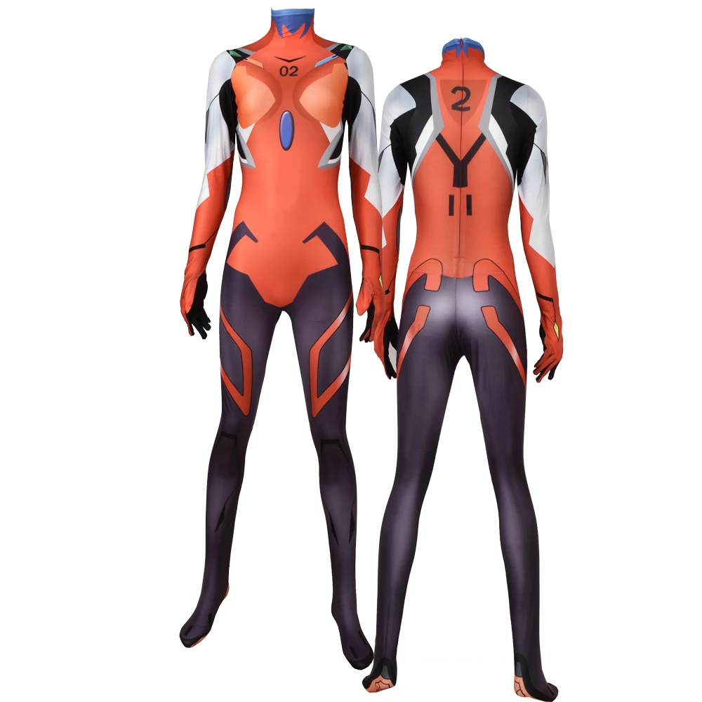 Новинка косплей-костюм Asuka Langley Soryu на Хэллоуин Женский Женское боди Plugsuit костюм