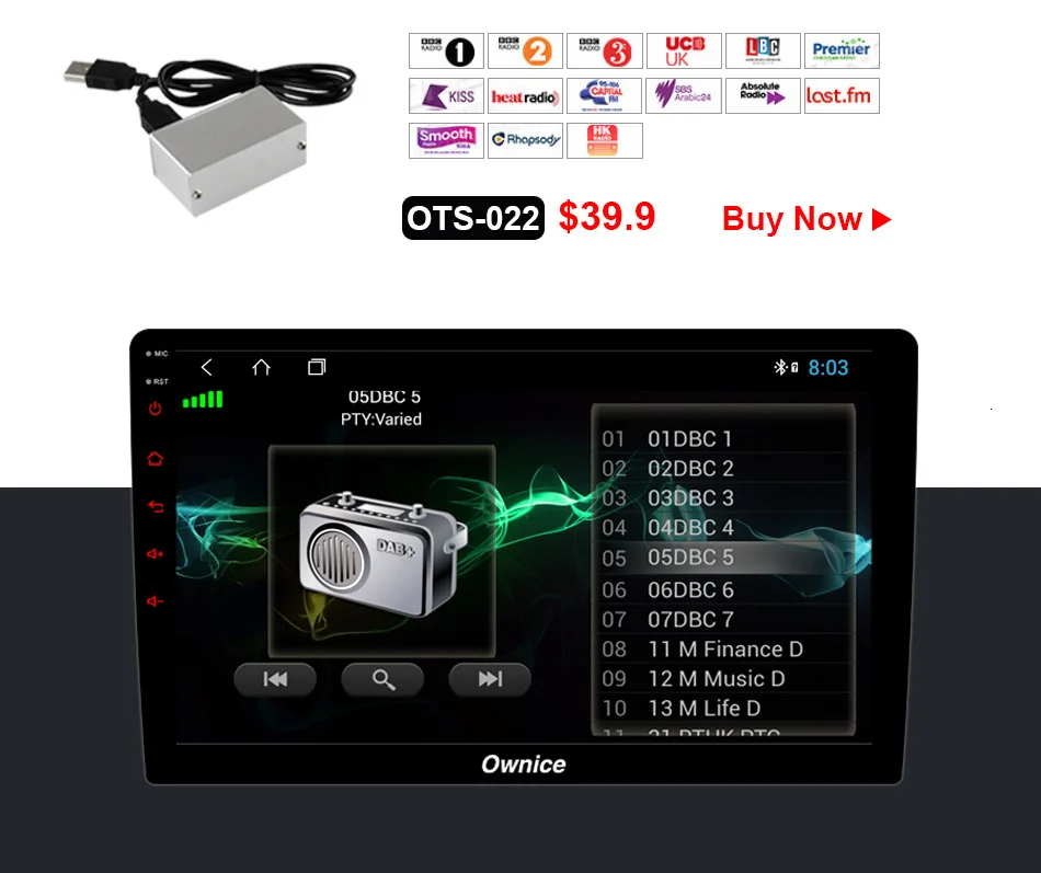Best Ownice K5 2 Din Universal Android 360 Panoramic seamless 4-CH DVR AHD Camera Car radio DVD GPS Navigation Head Unit with DSP 29
