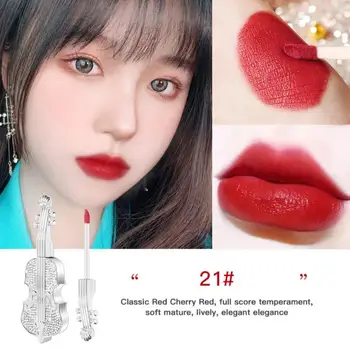 

Violin Matte Liquid Lipstick Waterproof Red Velvet Lip Makeup Tattoo Long Lasting Lip Gloss Tint Matte Lipgloss Cosmetics New