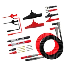 Мультиметр зонд тестовый крюк свинцовый зонд комплект с зажимом типа «крокодил» 4 мм разъем типа «банан»