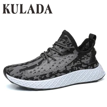 

KULADA Light Running Shoes Comfortable Casual Men's Sneaker Breathable Non-slip Wear-resistant Outdoor Walking Sports Shoes Soft
