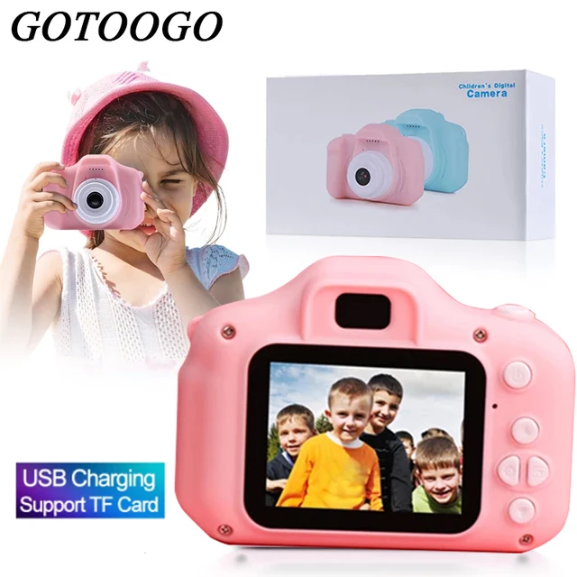 Mini Camera Kids Toys Cartoon 2 Inch HD Screen Digital Cameras Video Recorder Camcorder Language Switching Timed Shooting 1