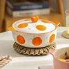 1.2/1.5L Ceramic Instant Noodle Bowl With Lid Kitchen Soup Cereal Bowl Heat-resistant Underglaze Oven Baking Bowls 3