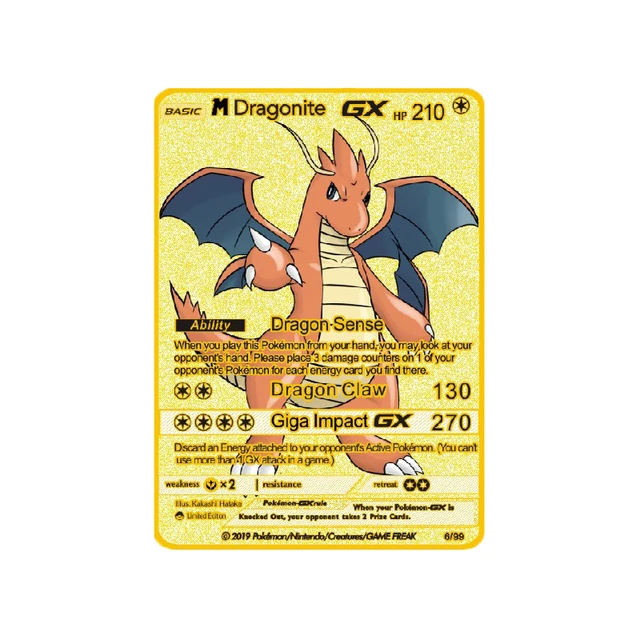 NEW Pokemon Gold Metal Flash Mewtwo Mew Big Pikachu Charizard Game Battle Collection Trading Action Figure Model Card for Kid 9
