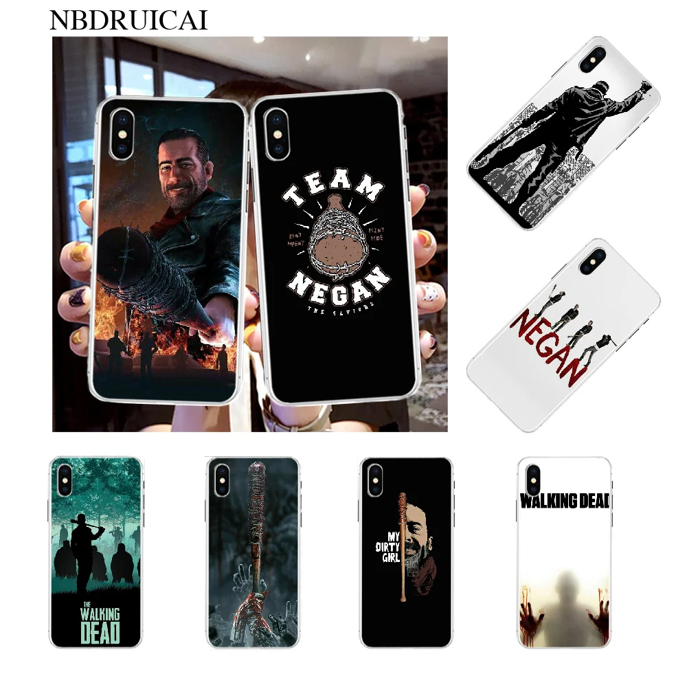 NBDRUICAI The Walking Dead команда нигана прозрачный мягкий черный чехол для телефона iPhone 11