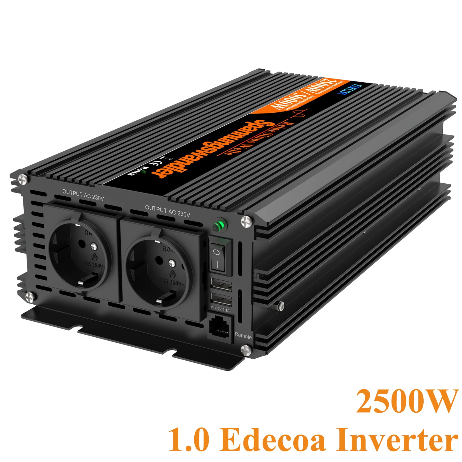 EDECOA インバーター 正弦波 2500W EDECOA インバーター 正弦波 2500W