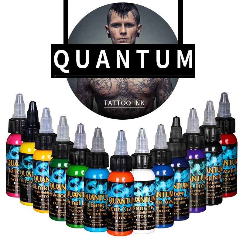 

Professional Advanced Quantum Tattoo Pigment Ink Permanent Makeup Delicate Body Tattoo Art Beauty Tools 30ml /Bottle