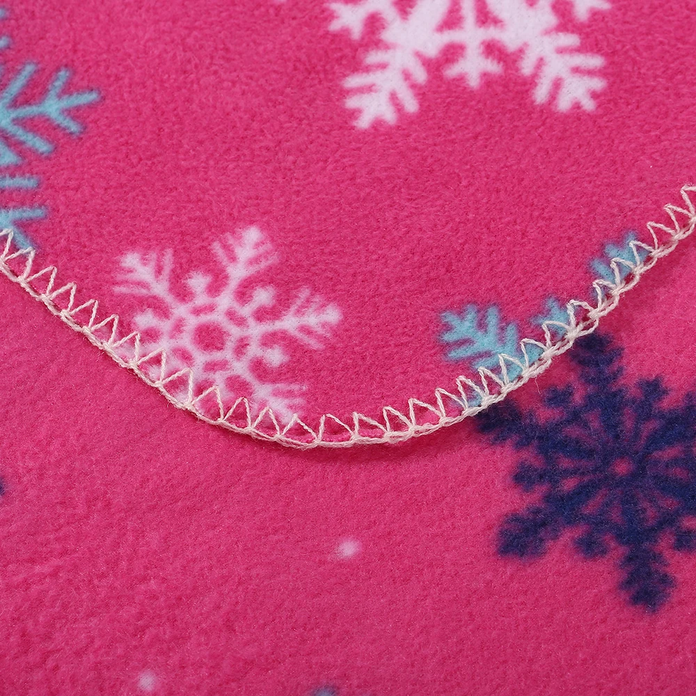 Blancstar Флисовое одеяло s и броски Пикник Рождество одеяло с узором снежинок коврик для кемпинга PB011