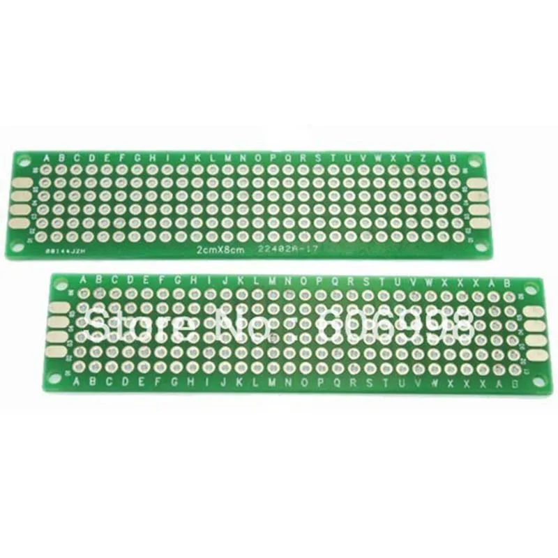 IZOKEE 20 Pièces 2x8 3x7 4x6 5x7 7x9 9x15CM Kit de Carte de Prototype PCB Board Universelle Plaque Circuit Imprimé Double Face，6 Tailles Compatible avec Arduino 