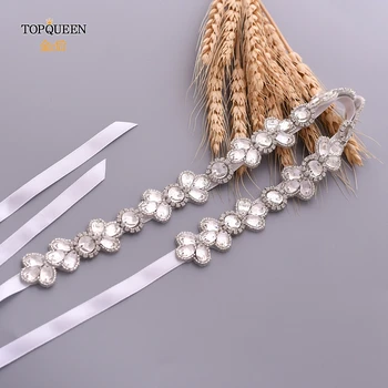 

TOPQUEEN S397 Rhinestone Trim for Wedding Belt Women Silver Chain Belts Belts Woman 2019 Decoration Sexy Women in Garter Belt