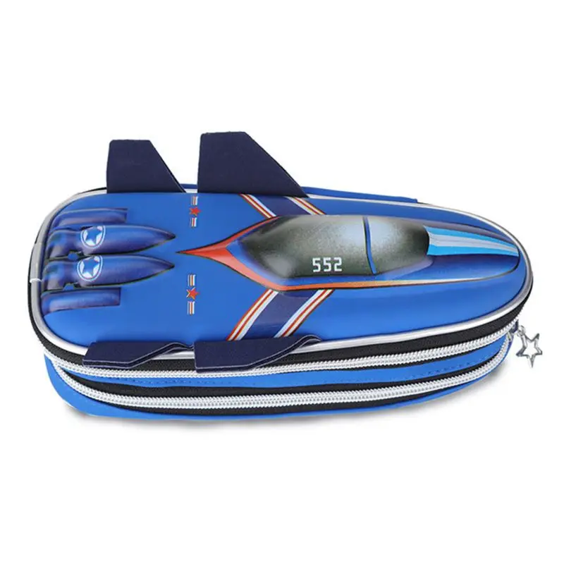 

3D Eva Aircraft Pencil Case For Boy Large Capacity Cute School Pencil Box High Quality Pen Case Pen Pouch Bag LX9A