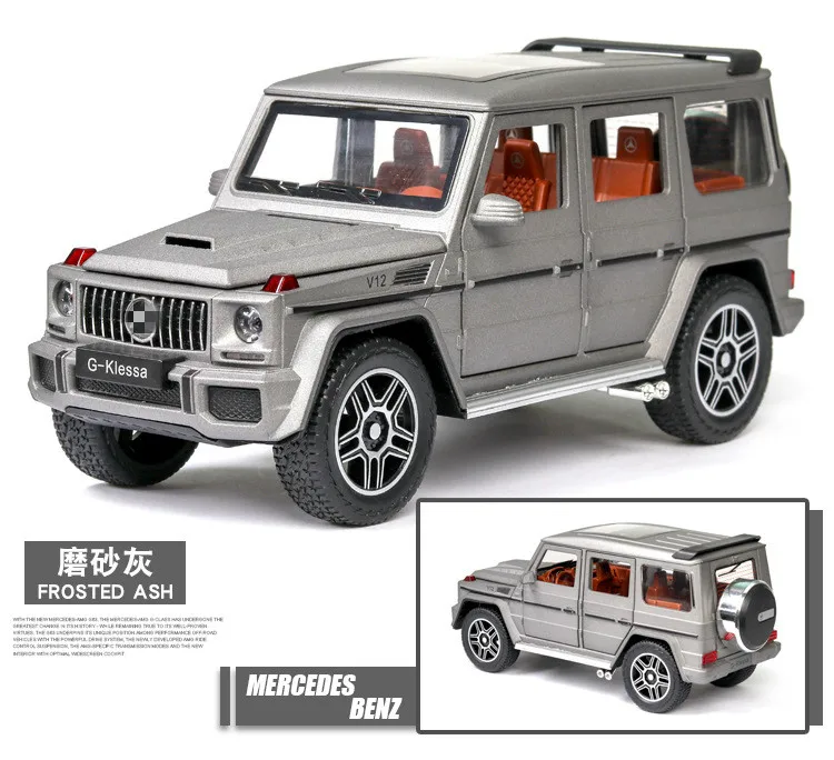 1:24 моделирование Dapen G63 со звуком и светильник Бумеранг функция сплава Off-модель дорожного транспортного средства кулон
