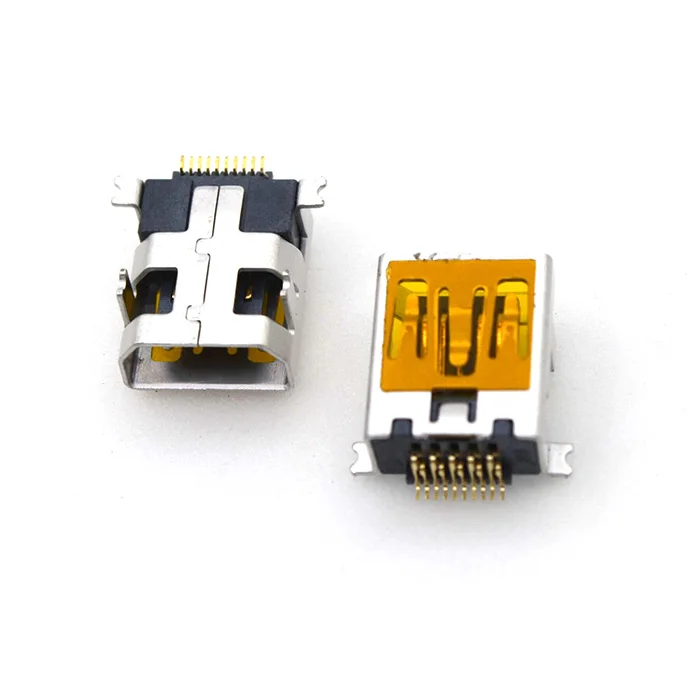 20 шт. женский мини USB Тип B 10 Pin SMT SMD DIP Mount Jack коннектор | Мобильные телефоны и