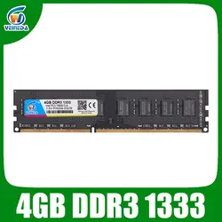 VEINEDA ddr3 4 Гб оперативная память ddr3-1333 для dimm совместимы все Intel AMD настольная плата PC3-10600