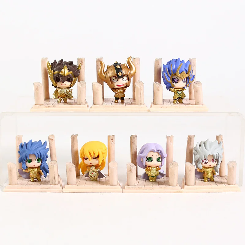 Аниме Saint Seiya Egg Box Q версии Золотой Зодиак ПВХ экшн Фигурки игрушки 7