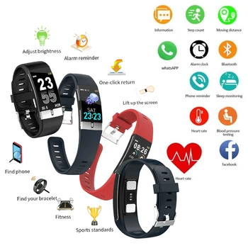 

E66 Smart Watch Men Body Temperature ECG PPG Waterproof Sport Bracelet Blood Pressure Heart Rate Smartwatch iOS Android Phone