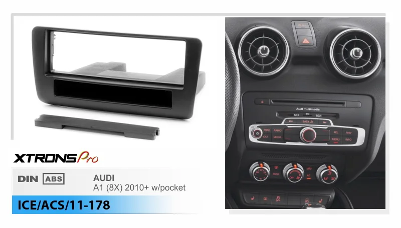 XTRONS 11-178 Автомагнитола для AUDI A1(8X) 2010+ w/pocket