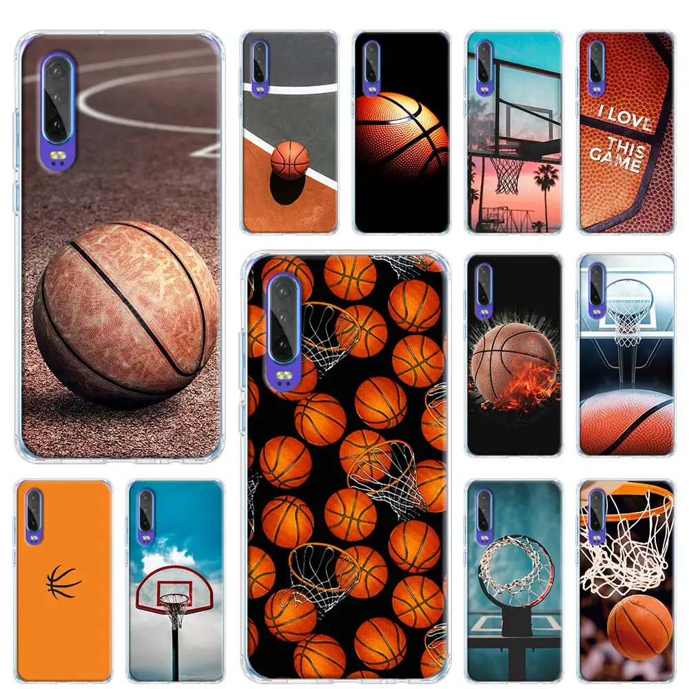 Мягкий чехол для Huawei P40 Pro + P20 P30 P10 P9 Lite P Smart Plus 2019 телефона баскетбольная