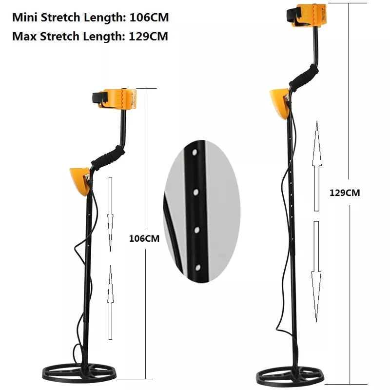 

MD6350 LCD Deep Sensitive Metal Detector Searching Gold Digger Treasure Hunters Coil Pinpointer Stud Fider Detectors