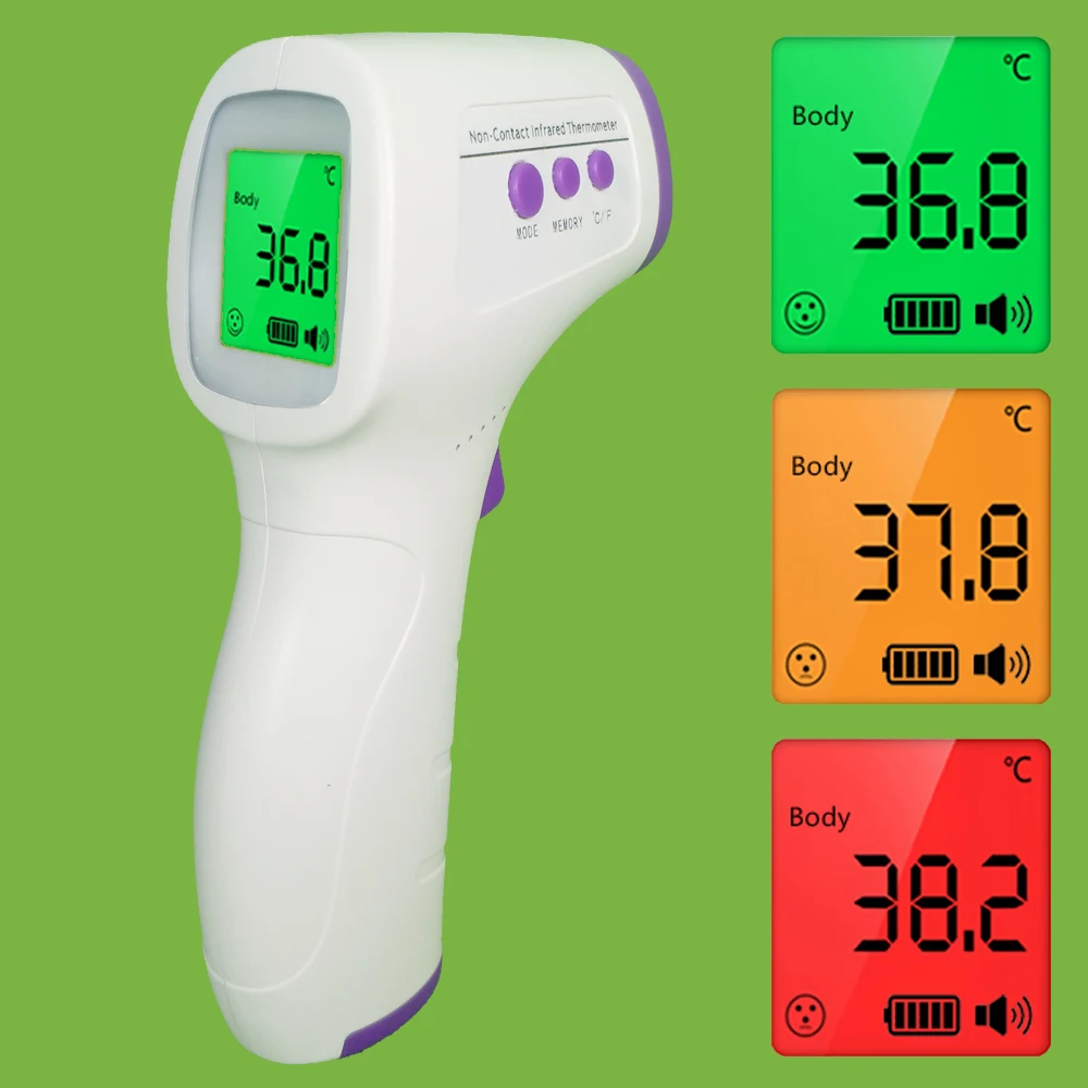 

In Stock Non-contact Infrared Thermometer Body Forehead Thermometer Object Digital Infrared Temperature Measure LCD Backlight