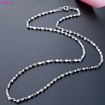

BOCAI S925 sterling silver necklace sky star lady's clavicle 925 silver female Necklace 2020 new fashion women's Jewelry