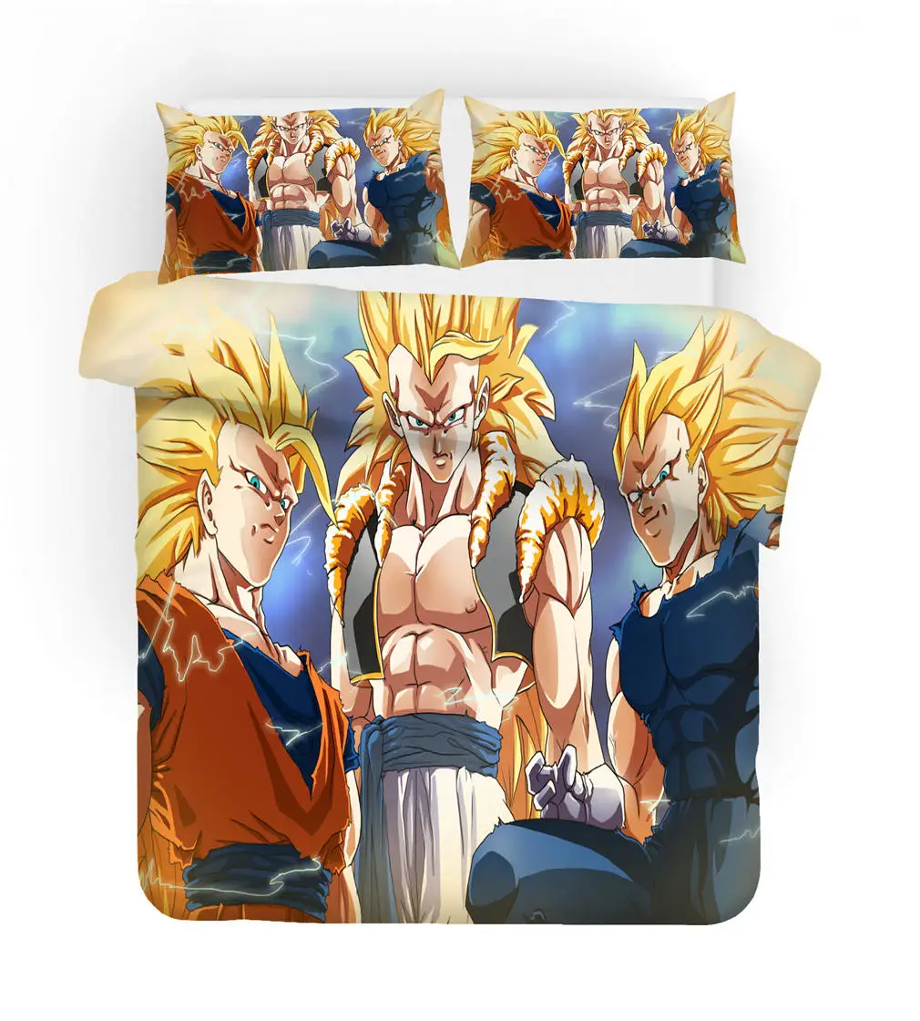 MUSOLEI DRAGON BALL, 3D принт, Комплект постельного белья, Королевский размер, пододеяльник, одеяло, набор, микрофибра, для дома, кровати, комнаты, Gife текстиль, Q42 - Цвет: 10