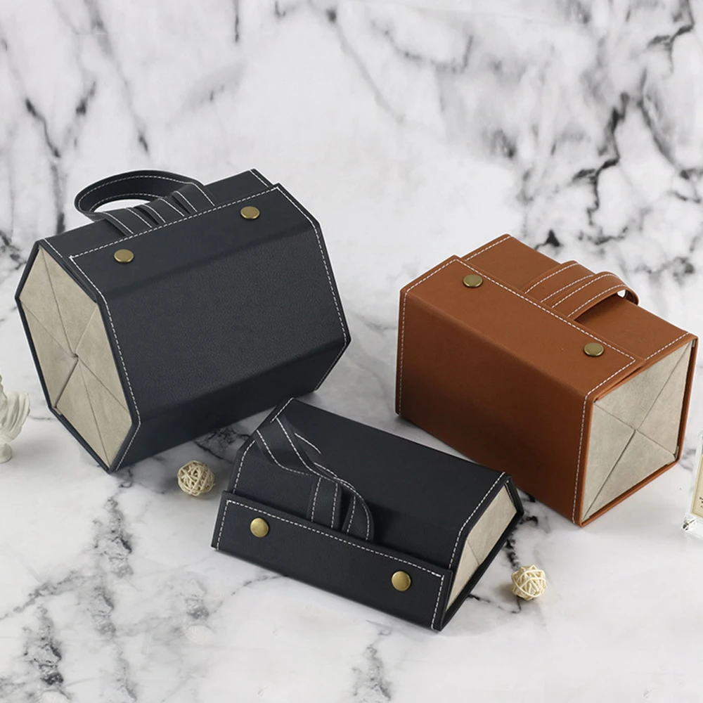 Portable Glasses Organizer 2/3/4/5/6 Multi-slot Eyeglasses Storage Display Travel Folding Sunglasses PU Leather Case