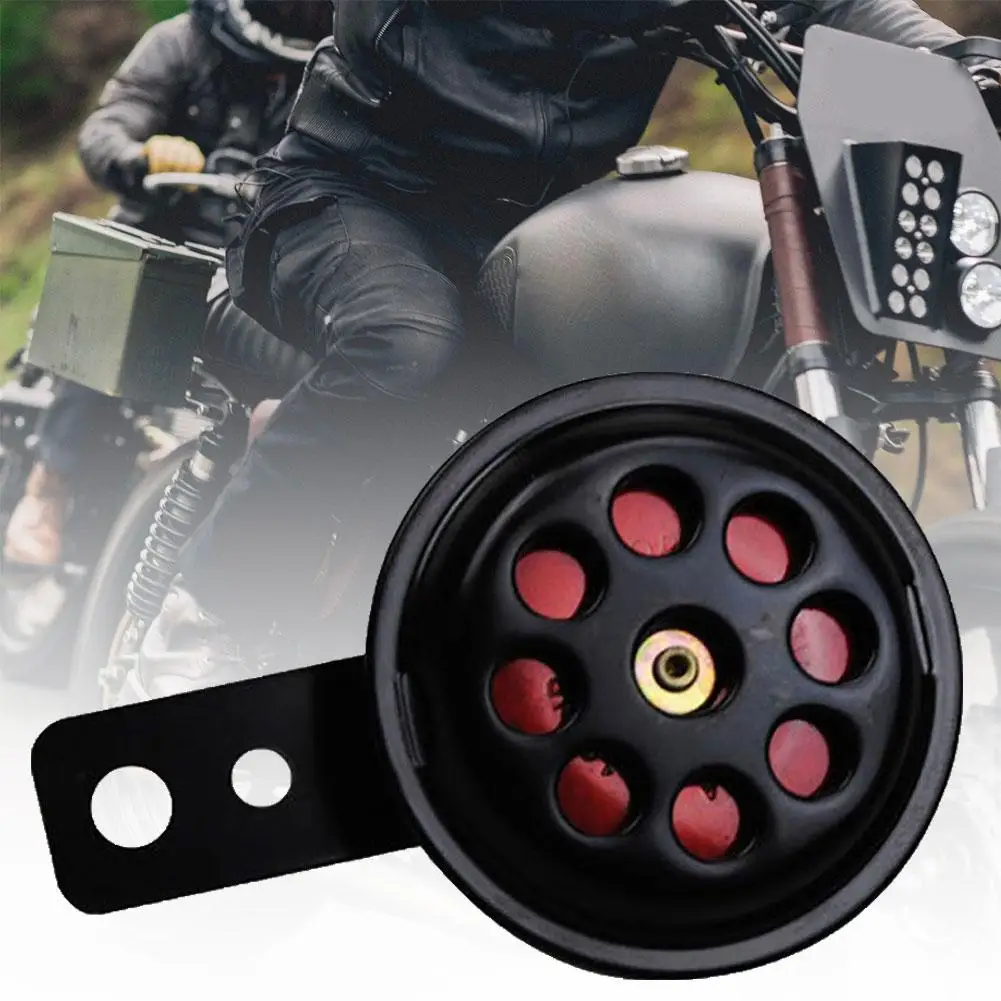Universal 12V 105db Motorcycle Motorbike Electric Horn Round Loud