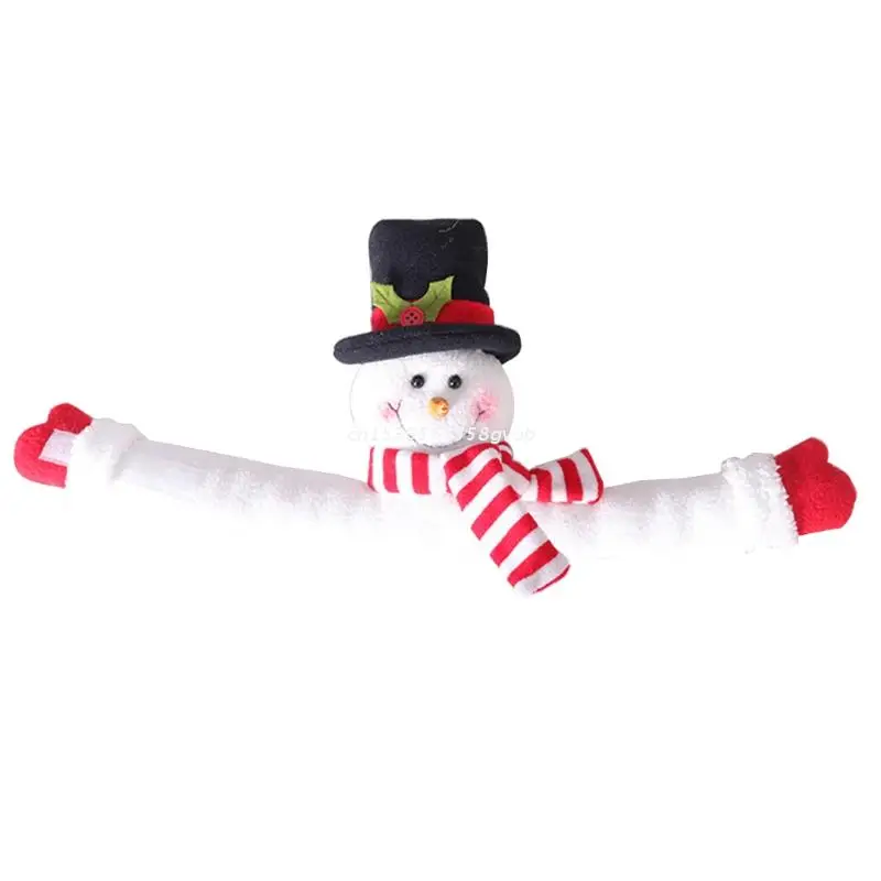 Christmas Curtain Buckle Santa Claus Snowman Curtain Tieback Holder Hold Back Fastener for Xmas Holiday Window Decor