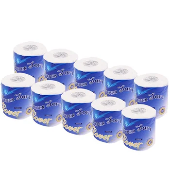 

10Pcs/Bag 3 Layers 120G White Toilet Tissue Hollow Replacement Roll Paper Clean Cleaning Toilet Tissue Soft Toilet Paper