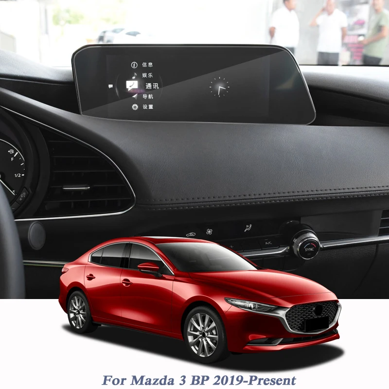For Mazda 3 BP-Present Car Styling Display Film GPS Navigation Screen Glass Protective Film Control of LCD Screen