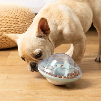 

Funny PP Pets Dog Flying Discs Interactive Toy Dog Treat Flying Food Dispenser Puzzle Feeder Pet Training Playing Toy