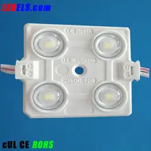 300 шт./лот 24 в 1,2 Вт 4 светодиода 2835 Светодиодные модули с объективом 160 градусов UL перечисленные линзы светодиодные модули 2835