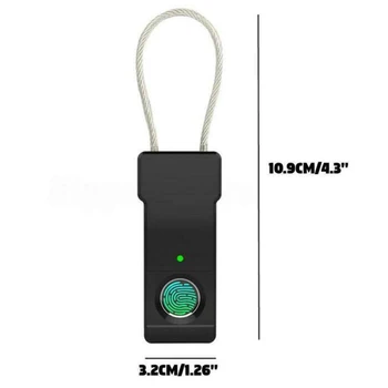 

Smart USB Charging Lock Anti Theft Keyless Lock Fingerprint Padlock Drawer Safe