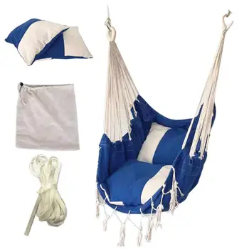 

Hammock Chair Swing Chair Seat Travel Camping Hammock Outdoor Garden Adults Kids Hanging Chair