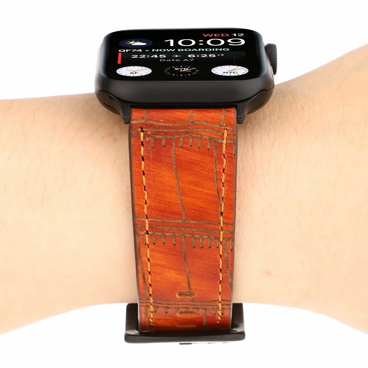 Натуральная кожа, Correa, ремешок для наручных часов Apple Watch 5/4 группа 44/40 мм сменный Браслет ремешок 38, 42 мм, версия для наручных часов iWatch, версия 3, 2