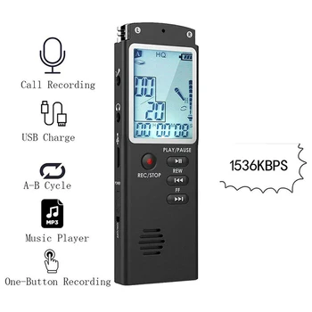 

Voice Activated Mini Digital Sound Audio Recorder Dictaphone MP3 Player 8 16 32GB JR Deals