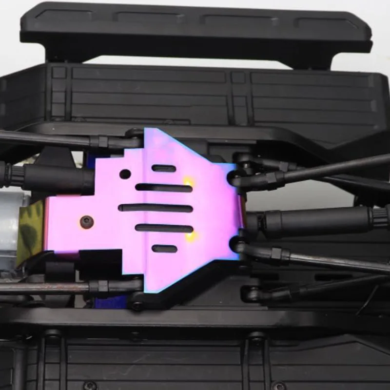 

Hot 5Pcs Multicolor Stainless Steel Chassis Armored Protection Skid Plate for Traxxas TRX-4 TRX4 82056-4 RC Car Protection Board