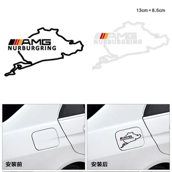 

1pc car body fuel tank cap sticker car badge decorative decal for Mercedes benz AMG CLG c180 c200 c300 s200 w204 w203 w212 w211