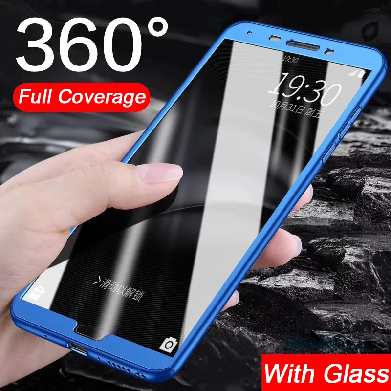 Чехол со стеклом для HUAWEI Honor 20 10i 9 10 Lite 7A 7C Pro чехол с полным покрытием чехлы 8X 8A 8S Y7 Y5