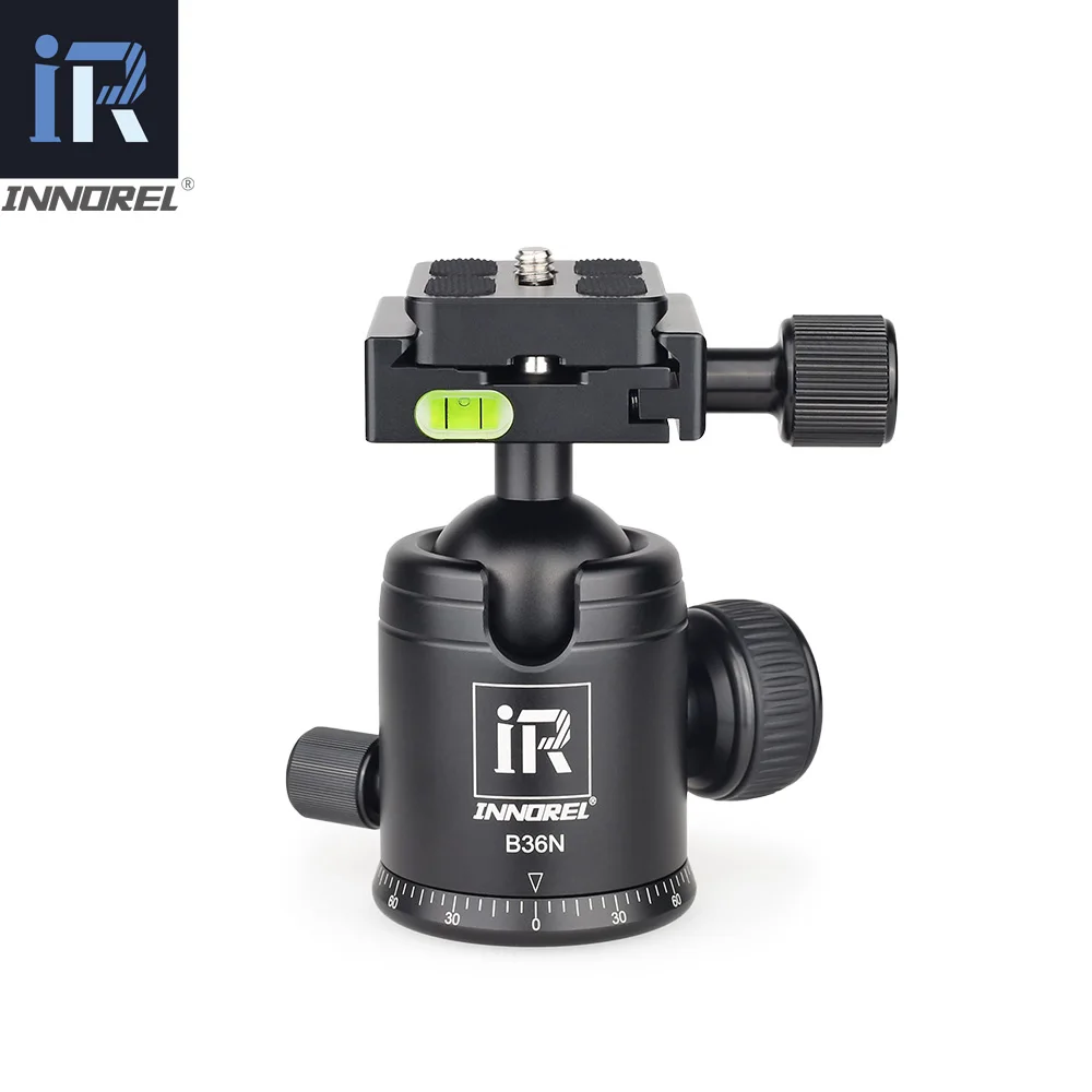 B36N Tripod Head Ball Head Rotating Panoramic BallHead with 2 Quick Release Plate of Acar Swiss Specification for Monopod Camera