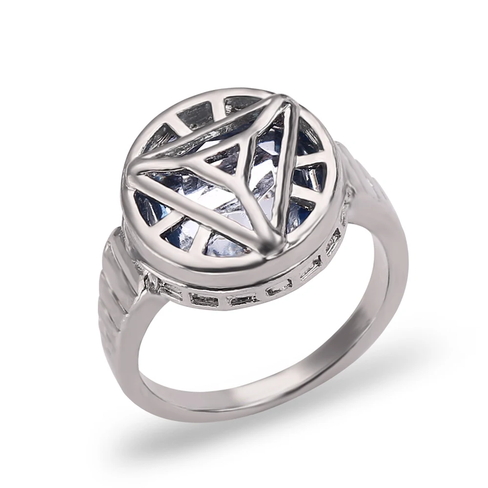 

Iron Man Arc Reactor Rings Avengers 4 Superhero Ironman Tony Finger Ring Men Anello Movie Cosplay Jewelry Gift for Fans
